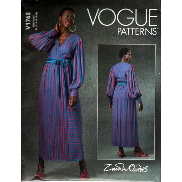 Vogue V1762 Misses 8 to 16 Zandra Rhodes Special Occasion Dress Sewing Pattern - Picture 1 of 2